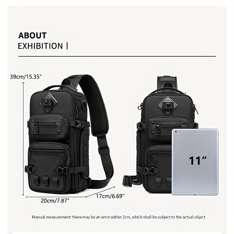 Waterproof Crossbody Sling Bag Anti Scratch Large Capacity Chest Bag