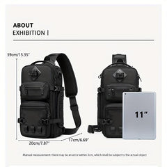 Waterproof Crossbody Sling Bag Anti Scratch Large Capacity Chest Bag