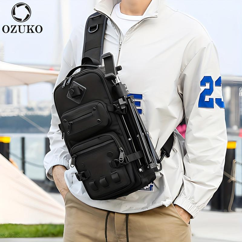 Waterproof Crossbody Sling Bag Anti Scratch Large Capacity Chest Bag