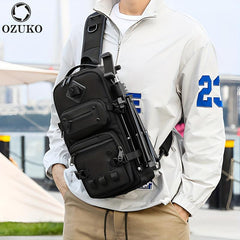 Waterproof Crossbody Sling Bag Anti Scratch Large Capacity Chest Bag