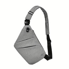 Nylon Crossbody Chest Bag Zipper Sling for Sports Cycling