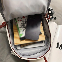 Nylon Flap Sling Bag Letter Patch Decor Chest Bag