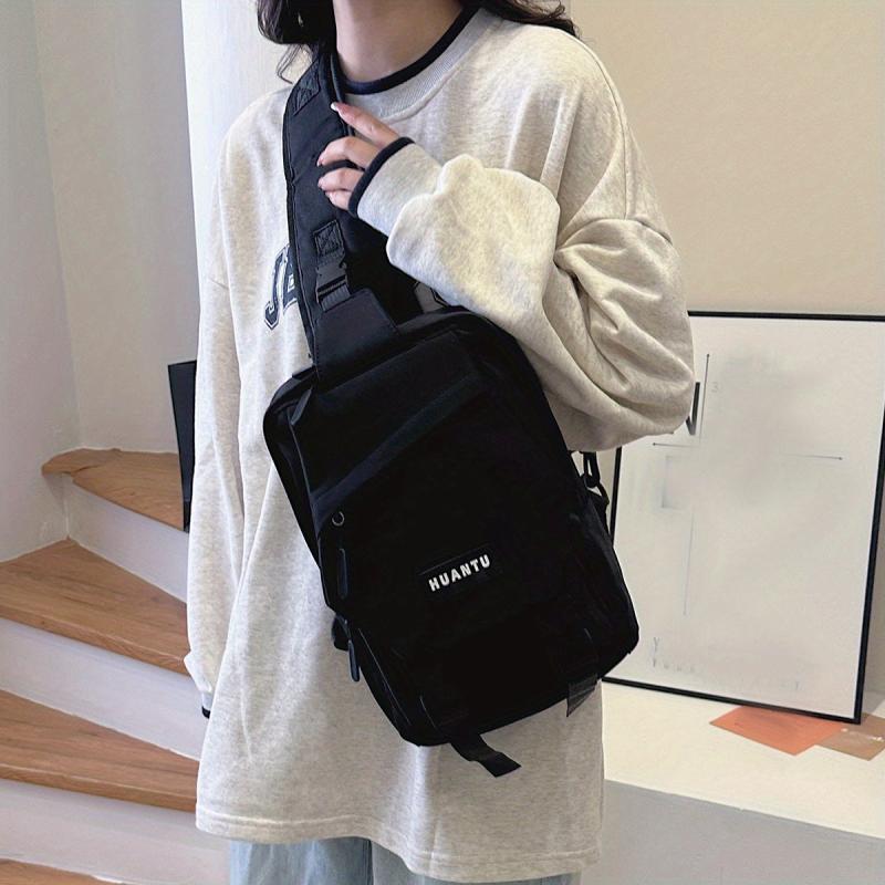 Oxford Cloth Sling Backpack Street Sports Chest Bag