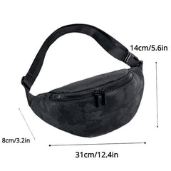 Casual Camo Crescent Sports Crossbody Bag