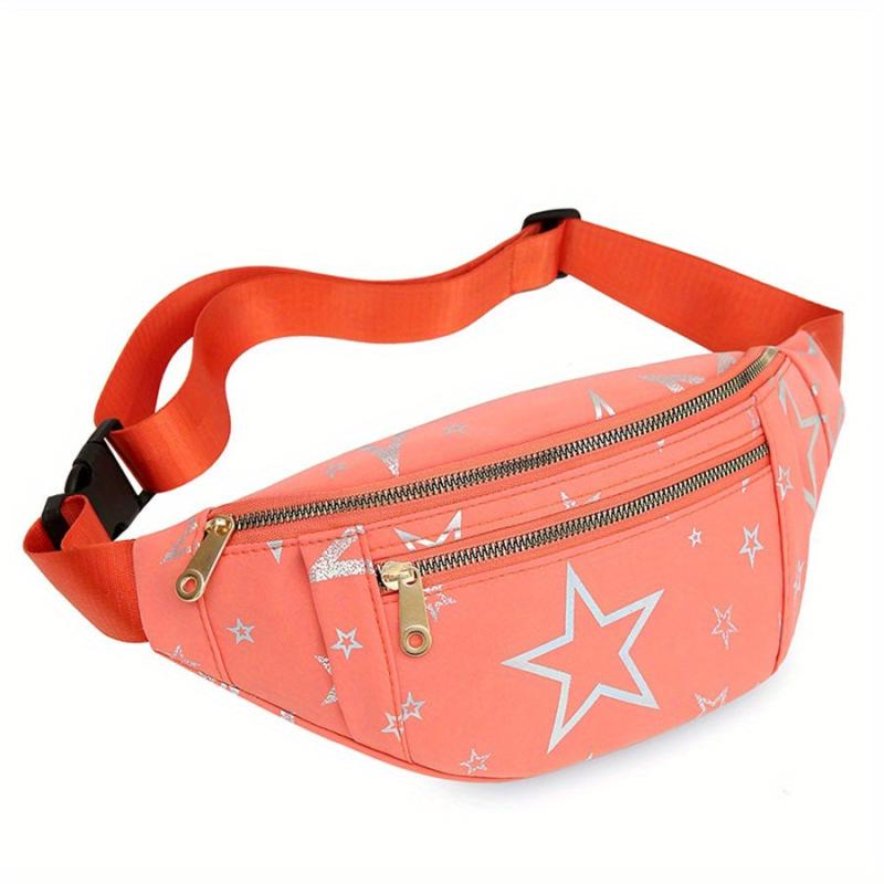 Cartoon Print Chest Bag Sports Fitness Nylon Sling Bag