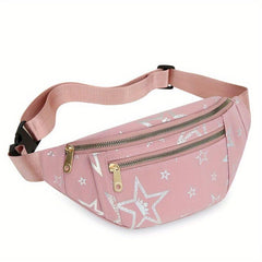 Cartoon Print Chest Bag Sports Fitness Nylon Sling Bag