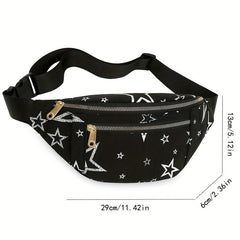 Cartoon Print Chest Bag Sports Fitness Nylon Sling Bag