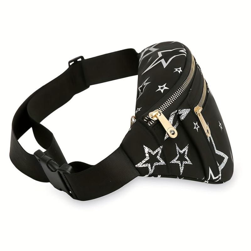 Cartoon Print Chest Bag Sports Fitness Nylon Sling Bag