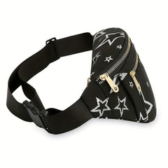 Cartoon Print Chest Bag Sports Fitness Nylon Sling Bag