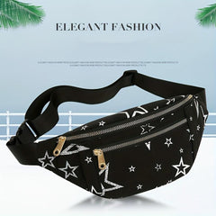 Cartoon Print Chest Bag Sports Fitness Nylon Sling Bag