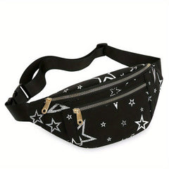 Cartoon Print Chest Bag Sports Fitness Nylon Sling Bag