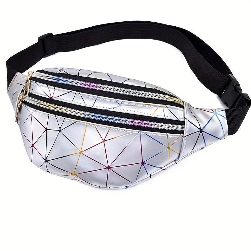 3D Laser Fanny Pack Waterproof Sports Waist Bag Holographic