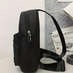 Letter Graphic Sling Bag Nylon Crossbody Bag