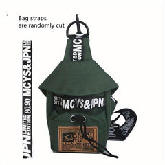 Canvas Street Sling Pack Mini Waist Bag for Outdoor Sports