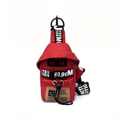 Canvas Street Sling Pack Mini Waist Bag for Outdoor Sports