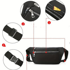 Minimalist Portable Sling Bag Lightweight Casual Waist Bag & Fanny Pack