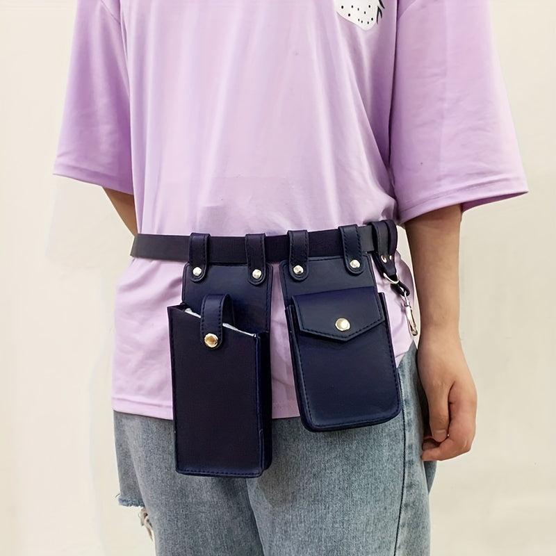 Solid Belt Bag Tactical Waist Bag Women's All Match Fanny Pack