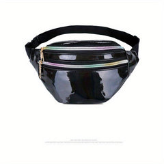 Holographic PU Leather Waist Bag for Sports and Travel