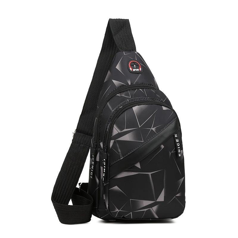 Geometric Pattern Sling Bag Chest Bag
