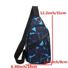 Geometric Pattern Sling Bag Chest Bag