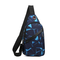 Geometric Pattern Sling Bag Chest Bag