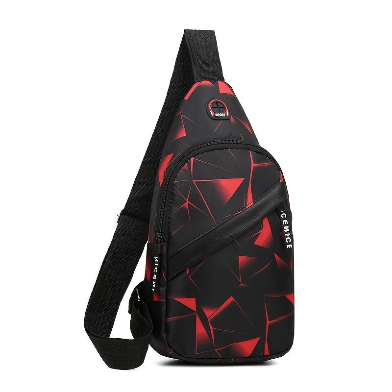 Geometric Pattern Sling Bag Chest Bag