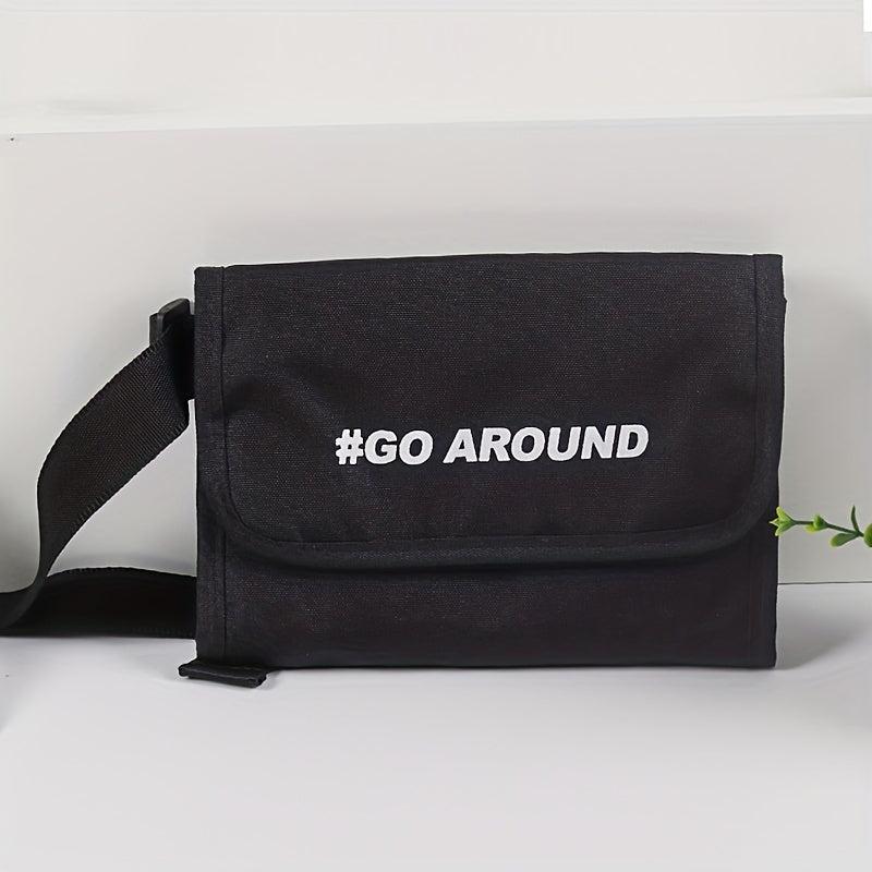 Functional Waist Bag Nylon Crossbody Bag for Travel Hiking Cycling