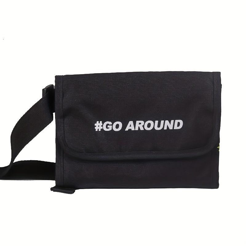 Functional Waist Bag Nylon Crossbody Bag for Travel Hiking Cycling