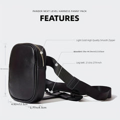 Snakeskin Pattern Thigh Bag Y2K Goth Fanny Pack Leg Purse