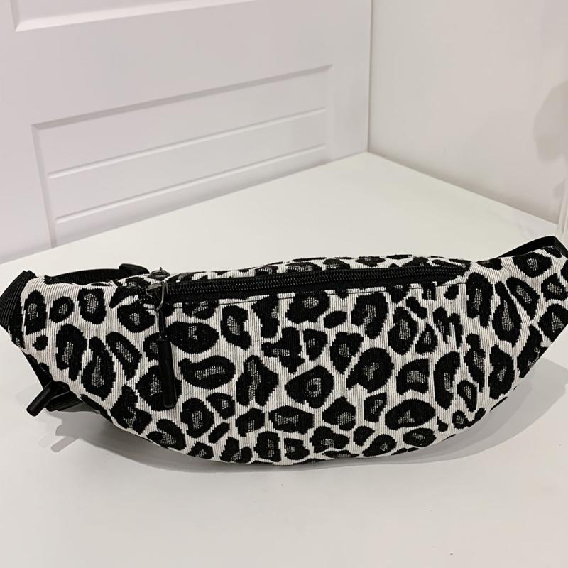 Leopard Print Outdoor Casual Chest Bag Nylon Lightweight