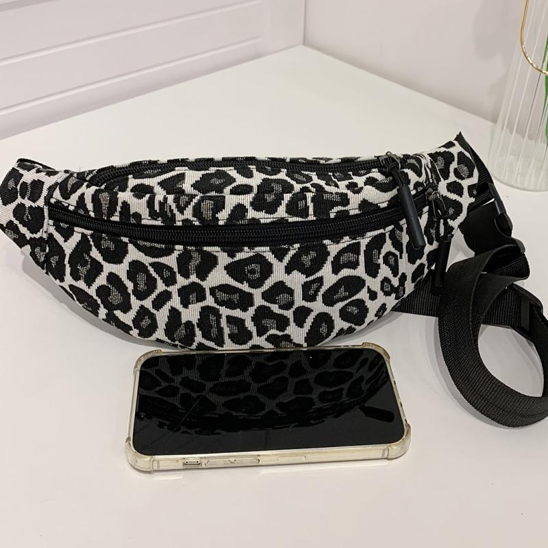 Leopard Print Outdoor Casual Chest Bag Nylon Lightweight