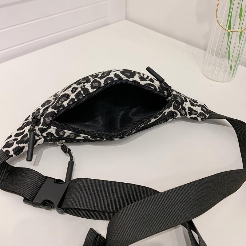 Leopard Print Outdoor Casual Chest Bag Nylon Lightweight