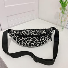 Leopard Print Outdoor Casual Chest Bag Nylon Lightweight