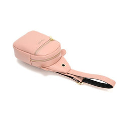 Pattern Sling Chest Bag Faux Leather Crossbody Bag Women's Waist Purse