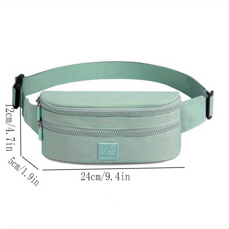 Outdoor Patch Waist Bag Waterproof Nylon Crossbody Bag