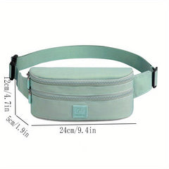 Outdoor Patch Waist Bag Waterproof Nylon Crossbody Bag