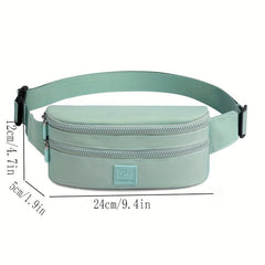 Outdoor Patch Waist Bag Waterproof Nylon Crossbody Bag
