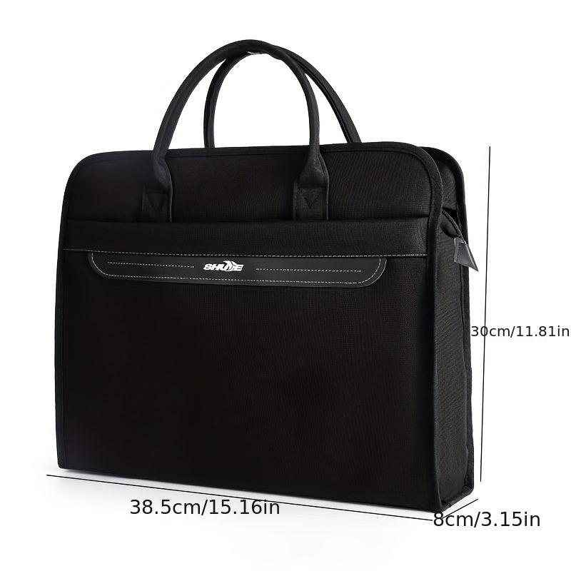 Men's Office Waterproof Briefcase Computer Bag Large Capacity Business Briefcase