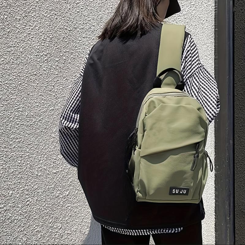 Oxford Cloth Sling Bag Street Sports Crossbody Bag Outdoor Travel Hiking Cycling