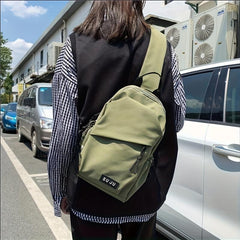Oxford Cloth Sling Bag Street Sports Crossbody Bag Outdoor Travel Hiking Cycling