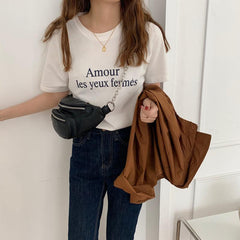 Chain Decor Fanny Pack Women's PU Leather Crossbody Bag