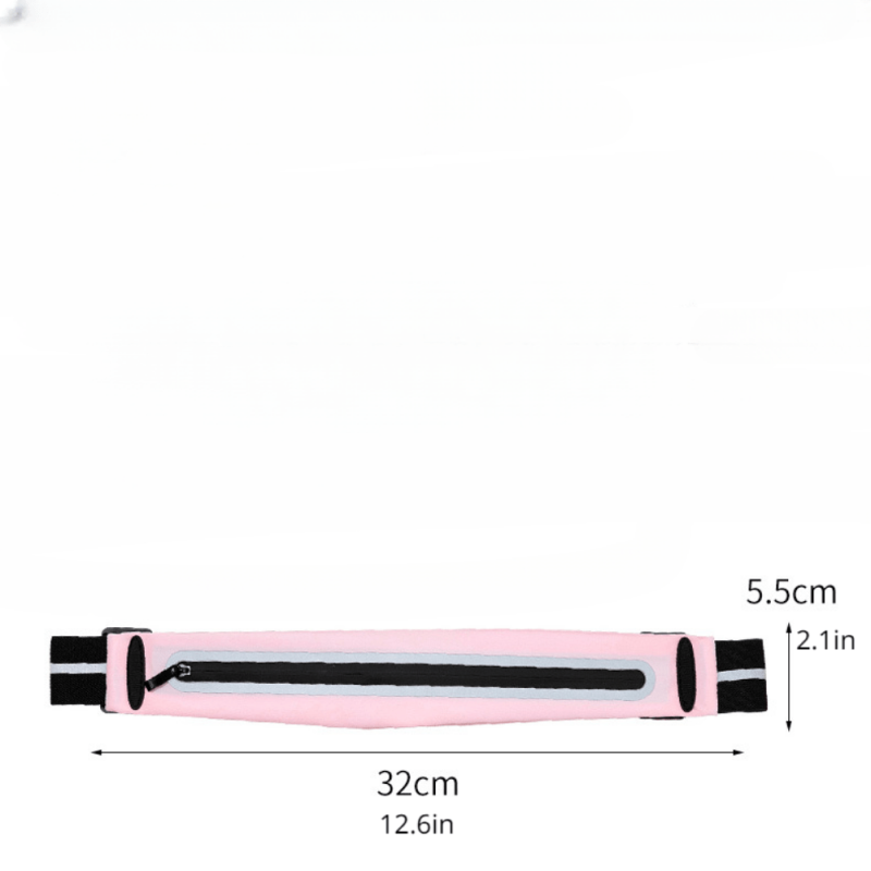 Minimalist Slim Waist Bag Zipper Belt Bag Outdoor Sports Running Bag