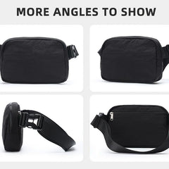Minimalist Square Crossbody Bag Solid Chest Bag With Release Buckle