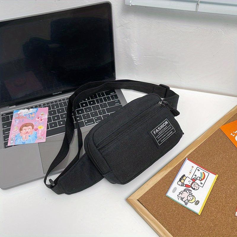Nylon Mini Chest Bag Zipper Casual Crossbody Mini Bag Phone Storage