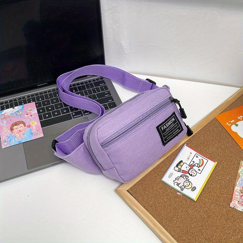 Nylon Mini Chest Bag Zipper Casual Crossbody Mini Bag Phone Storage