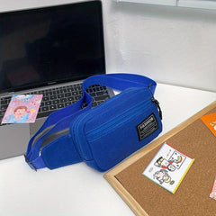 Nylon Mini Chest Bag Zipper Casual Crossbody Mini Bag Phone Storage