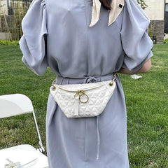 Quilted Fanny Pack Waist Bag for Women