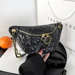 Quilted Fanny Pack Waist Bag for Women