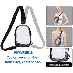 Waterproof Clear Chest Bag PVC Beach Coin Purse Crossbody Bag