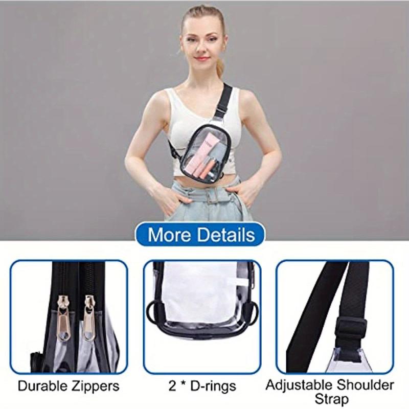 Waterproof Clear Chest Bag PVC Beach Coin Purse Crossbody Bag